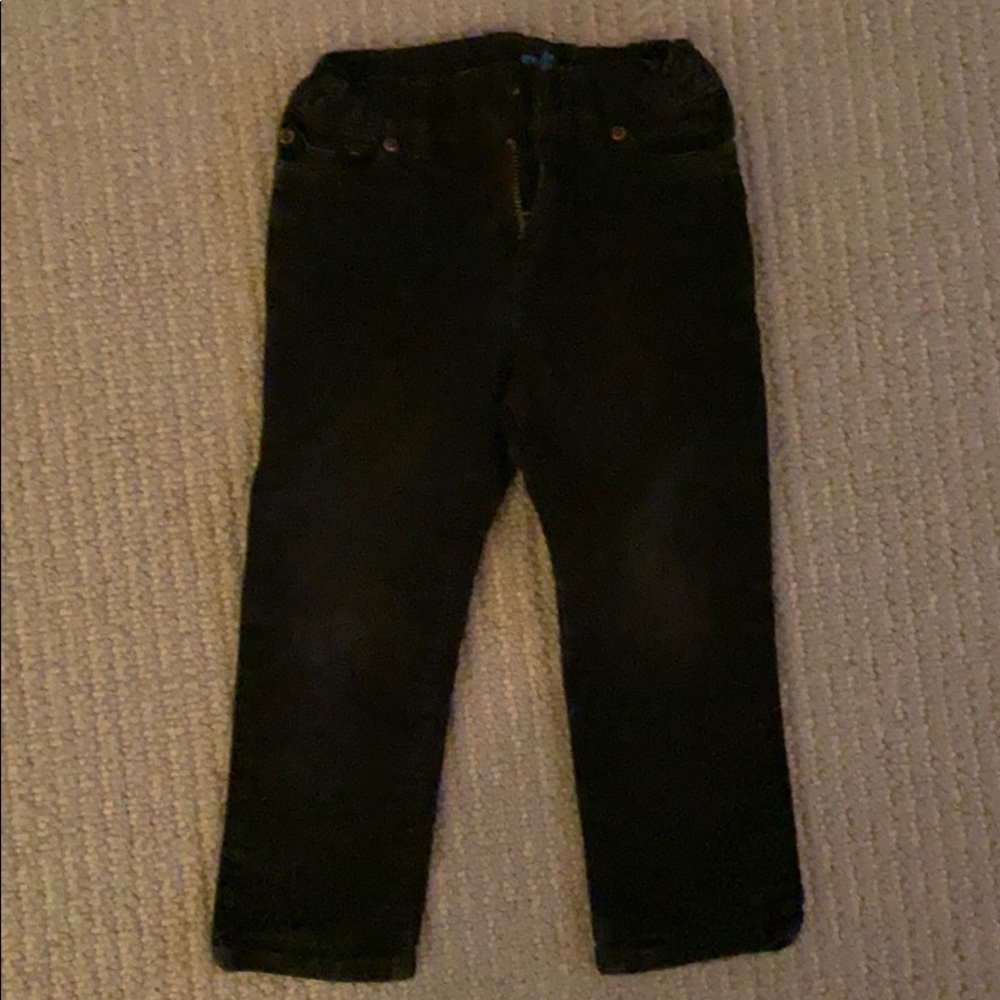 Crewcuts slim dark grey corduroys